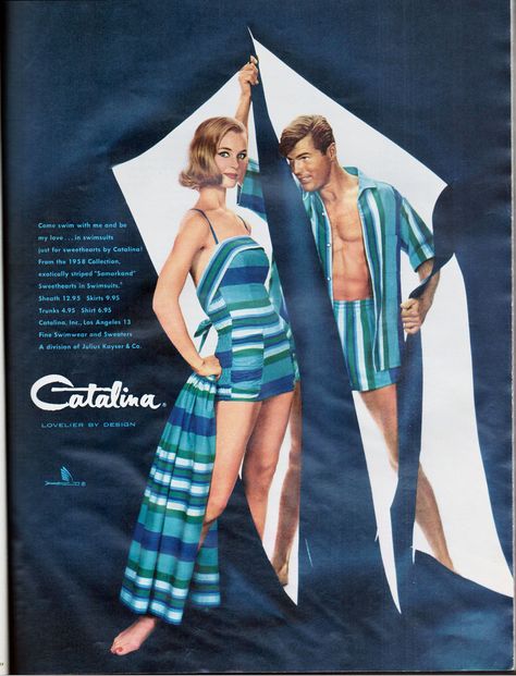 Seventeen 1958-May-60 Catalina | Ipolani | Flickr Vintage Bathing Suits, Seventeen Magazine, Retro Summer, Summer Of Love, Vintage Ads, Seventeen, Bathing Suits, Retro Fashion, Retro Vintage