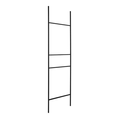 Corrigan Studio Metal Leaner 5.5 ft Blanket Ladder & Reviews | Wayfair.ca Blanket Ladders, Metal Ladder, Modern Chic Design, Ladder Storage, Creek House, Bachelorette Pad, Sophisticated Decor, Blanket Ladder, Primary Bath