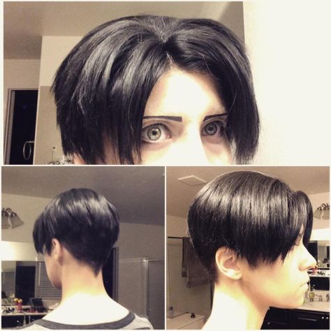 Short Hairstyles With Undercut, Hairstyles With Undercut, Levi Ackerman Haircut, Levi Haircut, Long Hair Braided Hairstyles, New Long Hairstyles, Haircuts Mullet, Mullet Hairstyle Women Black, Androgynous Hair