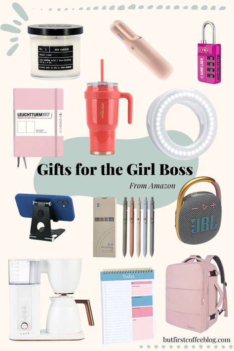 Know a girl boss in your life? Someone who is rocking it in the entrepenuer life? These gift ideas are for her! Amazon Girl, Medical School Essentials, Best Amazon Products, Shop Till You Drop, Themed Gifts, Personalized Accessories, Gifts For Boss, School Essentials, Best Amazon