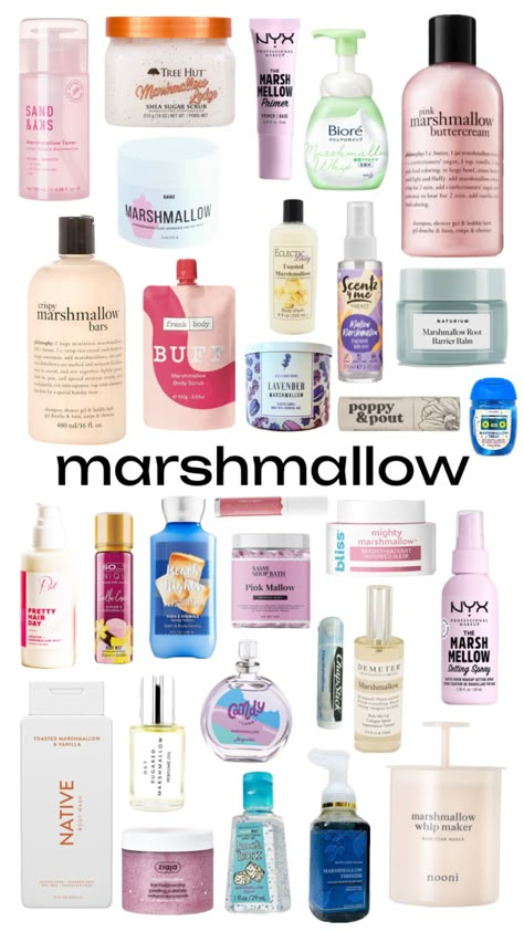 #marshmallow #marshmallowskincare #candy #candyskincare #sweetskincare #preppyskincare #howtosmelllike #howtosmelllikeseries #howtosmellgood #howtosmelllikecandy #skincare Skincare Shuffles, Fragrance Lab, Skin Facts, Body Hygiene, Shower Skin Care, Perfect Skin Care Routine, Pretty Skin Care, Perfume Scents, Bath And Body Care