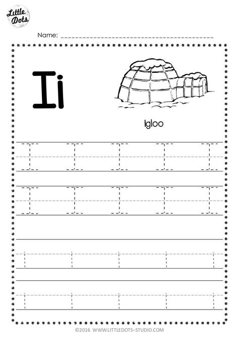 Free Letter I Tracing Worksheets Letter I Tracing, Letter Identification Worksheets, Letter I Worksheet, Preschool Alphabet Letters, Tracing Letters Preschool, Free Printable Alphabet Worksheets, Worksheet For Preschool, Tracing Worksheets Free, Letter Worksheets For Preschool