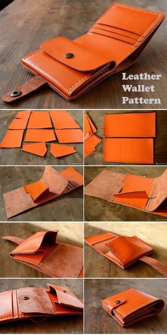 Leather Wallet Tutorial ~ How to sew free tutorial for beginners. Ideas for sewing projects. Step by step illustration. #tutorial #sew #free #pattern #diy #ideas #sewing #stepbystep #howto #sewingtutorial #wallet How To Stain Leather Diy, Womens Leather Wallet Pattern Free, How To Make A Leather Wallet, Leather Sewing Patterns, Free Leather Patterns, Diy Leather Wallet Pattern, Step Illustration, Leather Wallet Mens Handmade, Diy Purse Making