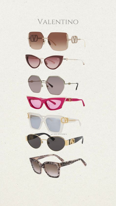 Valentino Sunglasses, Glam Life, Dream Wardrobe, Sunnies, Sunglasses, Wardrobe, Quick Saves