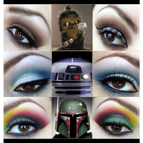 Awesome Star Wars Inspired Make Up Designs Mindhut SparkNotes ❤ liked on Polyvore featuring makeup Star Wars Girl, Star Wars Makeup, Themed Makeup, Make Up Designs, Covergirl Makeup, Cover Girl Makeup, Empire Of Storms, Disney Makeup, Star Wars Tattoo