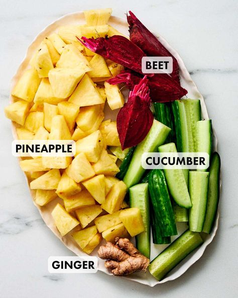 Juicing Recipes Cucumber, Beets Pineapple Juice, Juicing Recipe With Pineapple, Watermelon Beet Juice Recipe, Beet Pineapple Smoothie, Beet Ginger Juice, Sweet Beet Juice Recipe, Pineapple Beet Juice, Beet Pineapple Juice Recipe