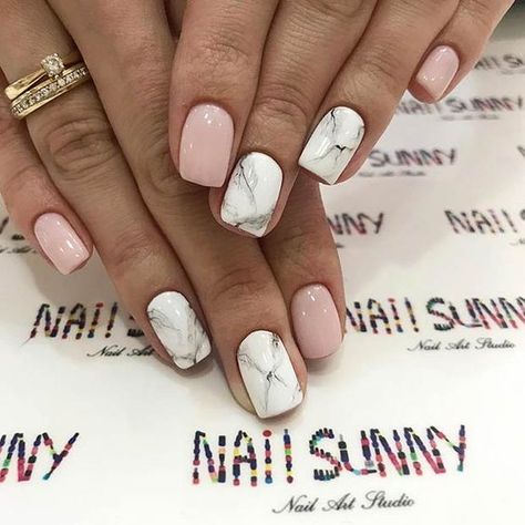 Marble Nail Designs, Pointy Nails, Marble Nail, Glow Nails, Short Acrylic Nails Designs, Marble Nails, Coffin Nails Designs, Chic Nails, Short Acrylic Nails