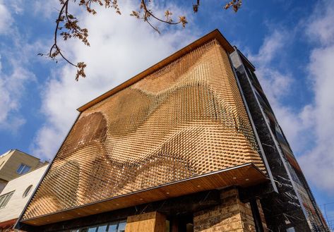 Revolving Bricks Office Building / A.P.Pars Architects & Associates | ArchDaily Parametric Architecture, Colossal Art, Parametric Design, Antoni Gaudi, Brick Facade, Traditional Architecture, Facade Design, Residential Building, Civil Engineering