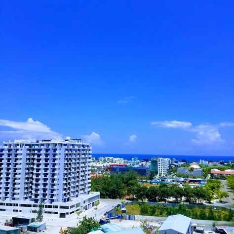 A beautiful day #beautiful #sunnyside #bluesky #Hulhumale #maldives Hulhumale Maldives, A Beautiful Day, Maldives, Beautiful Day, Blue Sky, Quick Saves