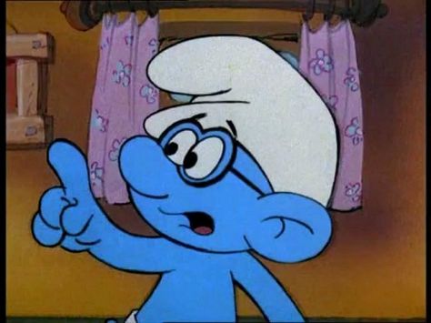 Brainy Smurf Brainy Smurf, 1980s Tv, Cartoon Tv, The Village, Time Travel, Cartoon Characters, Coming Soon, Comic Books, In This Moment