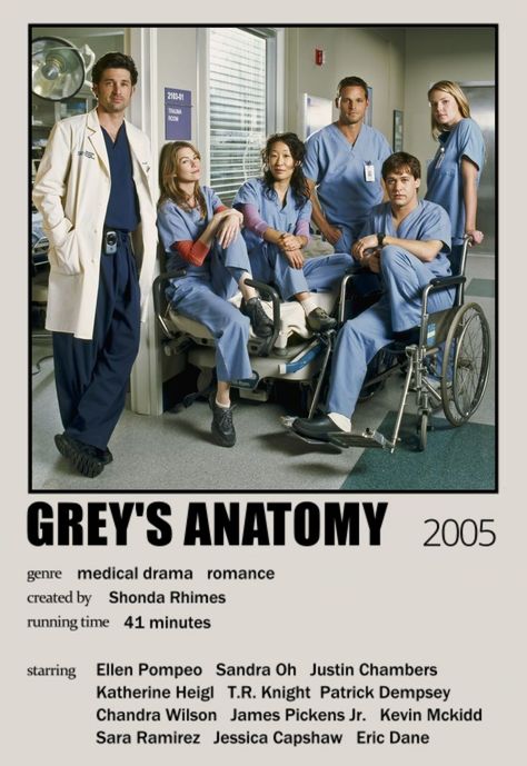 Greys Anatomy Poster, Justin Chambers, Kevin Mckidd, Anatomy Poster, Film Vintage, Iconic Movie Posters, Film Posters Minimalist, Polaroid Poster, Film Posters Vintage