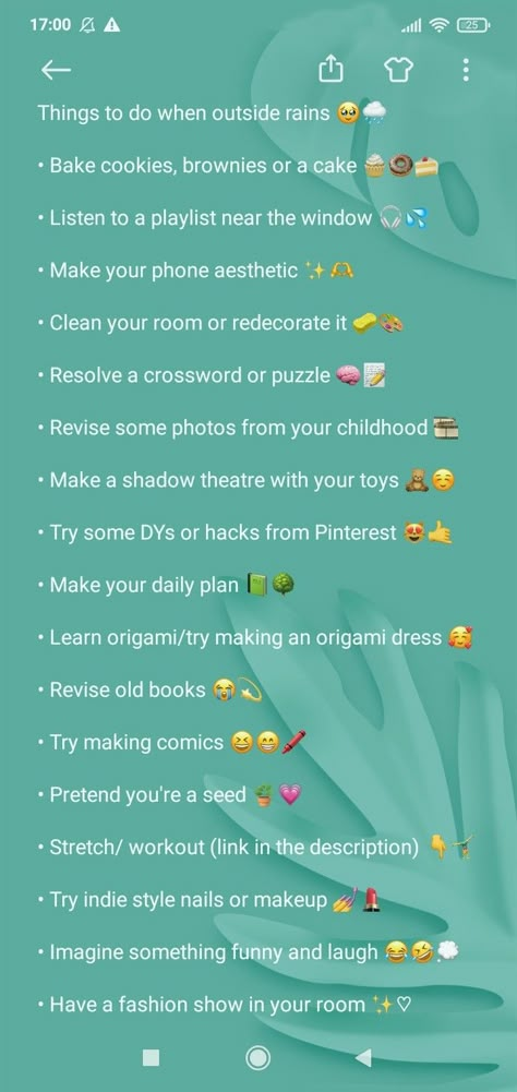 Things To Do When Bored When Its Raining, What To Do When Ur Sick And Bored, Things To Do When Raining At Home, Things To Do During A Storm, What To Do Inside When Bored, Interesting Things To Do When Bored, Todo List Ideas Things To Do, Thing To Do On A Rainy Day, Things To Do When It’s Raining Outside