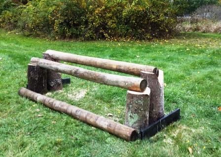 Diy Jumps, Xc Jumps, Horse Jumping Exercises, Horse Farm Ideas, Cross Country Jumps, Paddock Paradise, Horse Jumps, Country Fences, Diy Horse