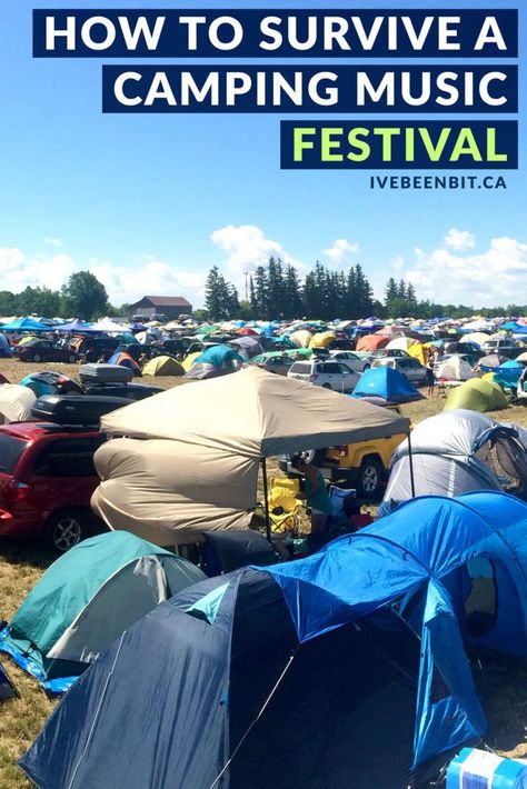 Camping Music Festival Survival Tips, What to Pack & More » I've Been Bit :: A Travel Blog Camping Music Festival, Festival Packing List, Festival Packing, Festival Tips, Music Festival Camping, Faster Horses, Lost Lands, Camping Set Up, Festival Essentials