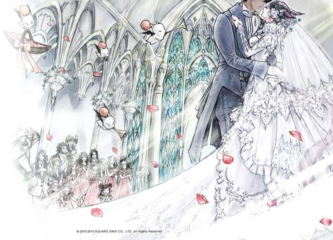 Ceremony of Eternal Bonding Art - Final Fantasy XIV: A Realm Reborn Art Gallery Ffxiv Wedding, Realm Reborn, Final Fantasy Artwork, Wedding Design Decoration, Final Fantasy Art, Monster Concept Art, Fantasy Wedding, Final Fantasy Xiv, Wedding Business