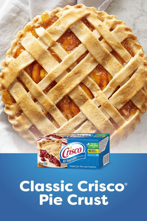 Discover how you can count on Crisco® to help you make a perfect super flaky pie crust for all your favourite pie recipes, every time. Pie Crust Crisco, Single Pie Crust Recipe, Crisco Pie Crust Recipe, Crisco Pie Crust, Double Pie Crust Recipe, Double Pie Crust, Pie Crust Uses, Flaky Pie Crust Recipe, Crisco Recipes