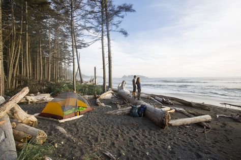 The best beaches in Washington State include developed spots like Ocean Shores and Seabrook, as well as wilder Ruby Beach. Best Campgrounds, Backcountry Camping, Crater Lake National Park, Mountain Lakes, Camping Destinations, Ocean Shores, San Juan Islands, Hidden Beach, North Cascades