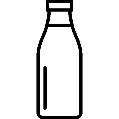 Rose Outline Drawing, Bottle Shapes, Bottle Icon, Outline Pictures, Rose Outline, Bottle Drawing, Glass Milk Bottles, Wood Joints, Simple Aesthetic