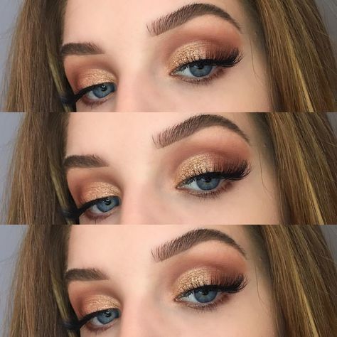 (@adeleviczian) 🍯 @toofaced sweet peach palette @anastasiabeverlyhills @norvina dipbrow…” Prom Makeup For Brown Eyes, Sweet Peach Palette, Peach Palette, Prom Makeup Looks, Dramatic Eye Makeup, Beauty Make-up, Natural Wedding Makeup, Hoco Makeup, Peach Dress