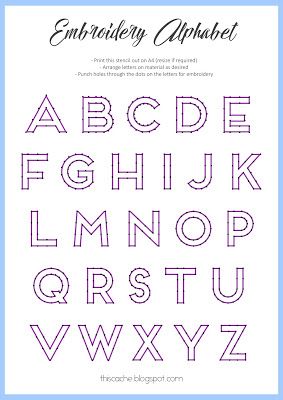 DIY Alphabet Embroidery (Free Stencil) Outline For Embroidery, Alphabet Embroidery Patterns Letters, Stencil Patterns Letters, Embroidery Patterns Letters, Hand Embroidery Patterns Letters, Alphabet Outline, Embroidery Patterns Free Printables, Hand Embroidery Patterns Free Printable, Words Embroidery