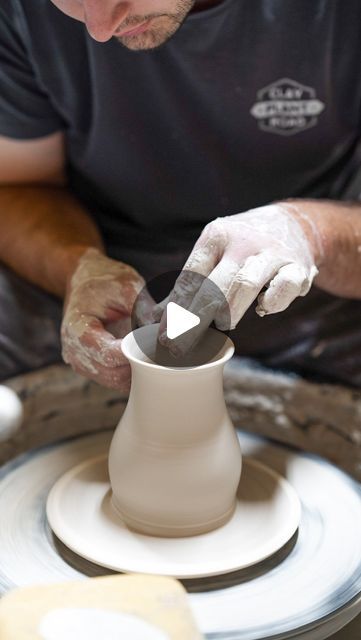 Throwing Techniques Pottery, Ceramics Tea Set, Throwing On The Wheel, Pottery Videos Techniques, Throwing Pottery Videos, Mini Pottery Wheel Video, Throwing Mugs On The Wheel, Throwing A Vase On The Wheel, Trimming Ceramics Pottery Wheel