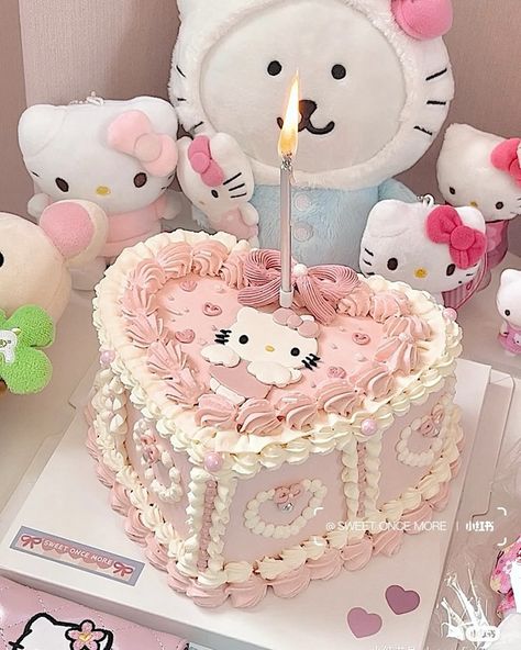 Hello Kitty birthday cake 🍰 #hellokitty #hellokittycore #hellokittyaddict #cake Hello Kitty Invitations, Hello Kitty Theme Party, Hello Kitty Decorations, Hello Kitty Birthday Cake, Quince Themes, Princess Kitty, Vintage Birthday Cakes, Hello Kitty Birthday Party, Hello Kitty Themes