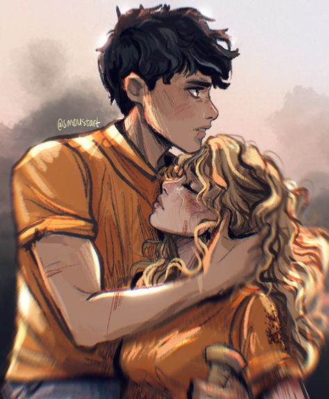 Percy Jackson X Annabeth, Percabeth Fan Art, Percy Annabeth, Percy Jackson Annabeth Chase, The Last Olympian, Percy And Annabeth, Percy Jackson Fan Art, Percy Jackson Characters, Sketch Pencil