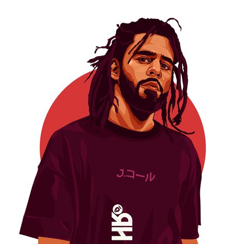 J.Cole on Behance J Cole Drawing, J Cole Albums, Nas Hip Hop, J Cole Art, Kung Fu Kenny, Hip Hop Artwork, Hip Hop Poster, Rapper Art, Rap Wallpaper