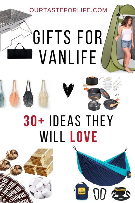 Looking for the perfect gift idea for a campervan owner? In this article, you'll find 30 cool & quirky campervan gift ideas for vanlife. #campervan #gifts #camping #vanlife Camper Gift Ideas, Goft Ideas, Gifts For Rv Owners, Campervan Accessories, Diy Projects For Couples, Caravan Gifts, Diy Campervan, Kids Camp, Travel Van