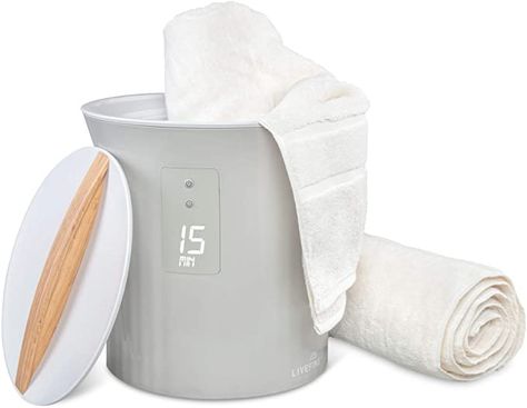 Amazon.com: Live Fine Towel Warmer | Bucket Style Luxury Heater with LED Display, Adjustable Timer, Auto Shut-Off | Fits 40” x 70” Oversized Bath Sheet Towel: Home & Kitchen Blanket Warmer, Heated Towel Warmer, Towel Heater, Cold Towels, Electric Towel Warmer, Throw In The Towel, Spa Towels, Small Blankets, Towel Warmer