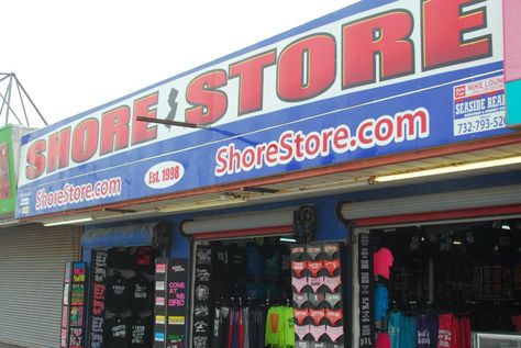 Shore Store! As seen on MTV. Seaside Heights, NJ (@Becky Steklachich) Shore Store, Seaside Park Nj, 00s Party, Seaside Heights Nj, Seaside Park, Seaside Heights, Party Life, Life Aesthetic, Jersey Shore