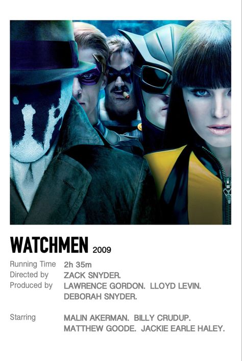 Watchmen Poster, Minimal Film Poster, Watchmen Movie, Poster Polaroid, White Backround, Fav Movies, Film Poster, Film Movie, Movie Poster