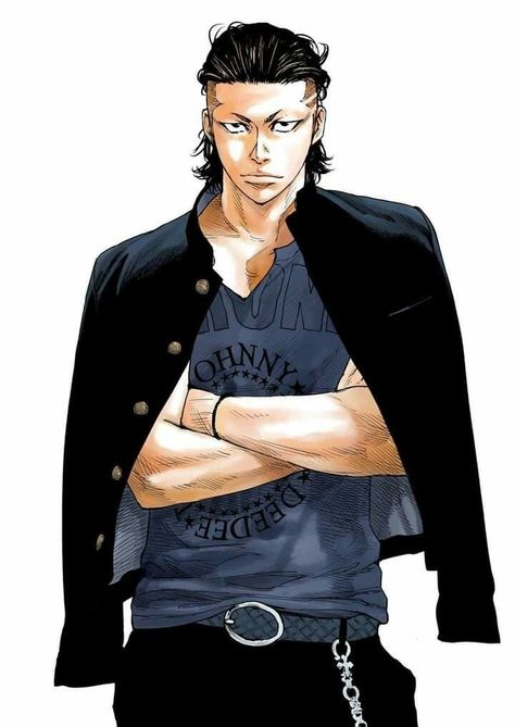 Male Delinquent, Japanese Delinquent, Takiya Genji, Genji Crows Zero, Bosozoku Fashion, Crow Zero, Anime Oc Male, Yakuza Anime, Crows Zero