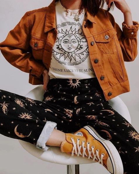 Mode Hippie, Hippie Outfits, Mode Inspo, 가을 패션, Outfits Casual, Mode Vintage, Preppy Outfits, Looks Vintage, Retro Outfits