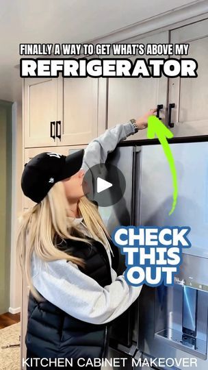 3.9K views · 1.4K reactions | Trending Kitchen Cabinet Design Idea!EASY Kitchen Storage Cabinets. Perfect DIY Kitchen Renovation. Would this work with Your House Renovation Ideas? Join the Conversation and Type SWING and I’ll Send You the Information. Muse @thematerialbar #homehacks #reels #diy #kitchen #storage #hack @revashelf | Interior Trend | Kitchen & Bath | Designer | Carlos Campos · Param-Pam-Pam Storage Above Refrigerator, Above Refrigerator Ideas, House Renovation Ideas, Above Refrigerator, Trend Kitchen, Diy Mirrors, Kitchen Storage Cabinets, Dream Building, Storage Hack