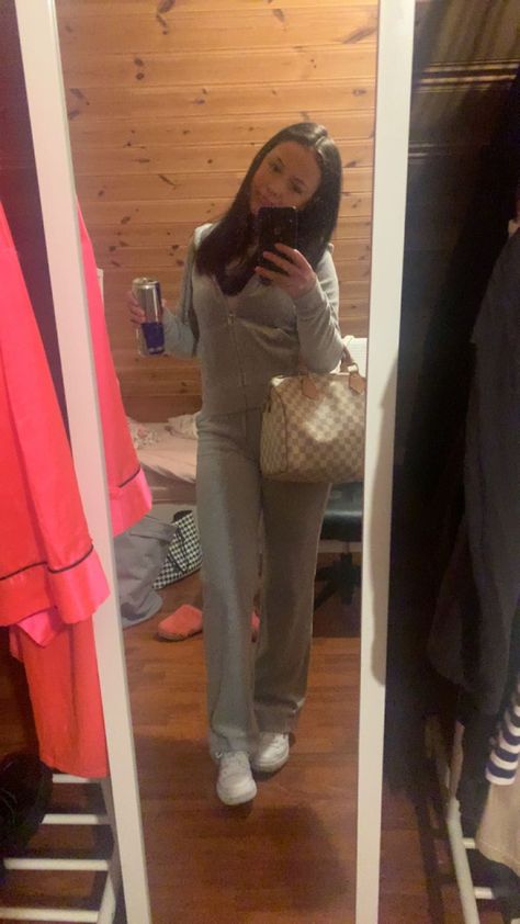 Grey Juicy Couture Tracksuit, Grey Juicy Couture, Juicy Tracksuit, Juicy Couture Tracksuit, Tracksuit Outfit, Juicy Couture, London, Couture, Outfit Inspo