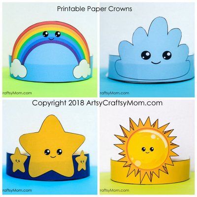 Sun Crown, Sun Crafts, Crown Template, Headband Crafts, Crown For Kids, Paper Hats, Paper Crown, Moon Designs, Paper Crowns