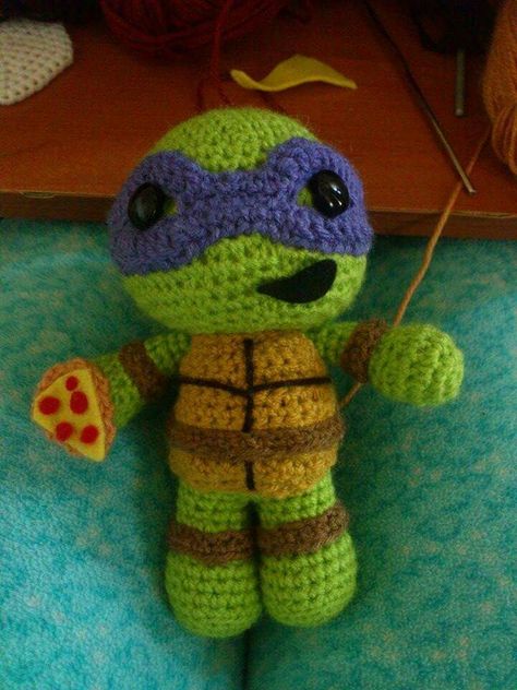 Tmnt Stuffed Animals, Rottmnt Crochet, Tmnt Amigurumi, Tmnt Hoodie, Tmnt Crochet, Ninja Turtles Crochet, Tmnt Merch, Crochet Ninja Turtle, Easy Crochet Animals