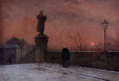 Jakub Schikaneder, Moonlight Painting, Traditional Paint, Edvard Munch, Rene Magritte, Creative Life, Album Art, Beautiful Paintings, Impressionism