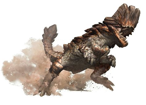 Barroth from Monster Hunter 3 (tri-) Monster Hunter Wiki, Monster Hunter 3rd, Monster Hunter Series, Monster Hunter Art, Beast Creature, Alien Concept, Cool Monsters, Monster Hunter World, Fantasy Beasts