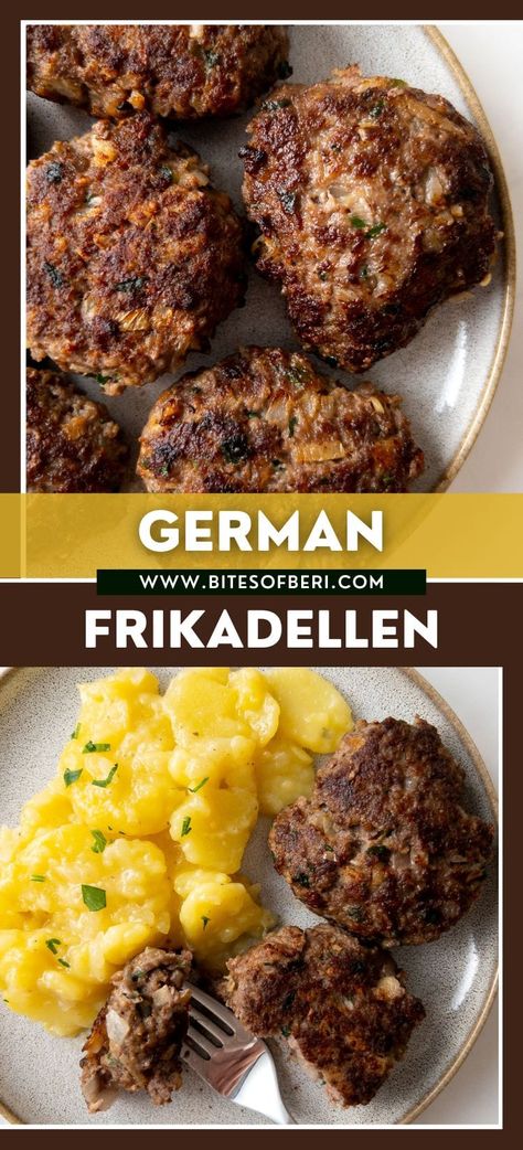 German Meat, Easy German Recipes, Meat Patties, German Food Authentic, Potato Salads, German Sausage, German Potato, German Potatoes, Austrian Recipes