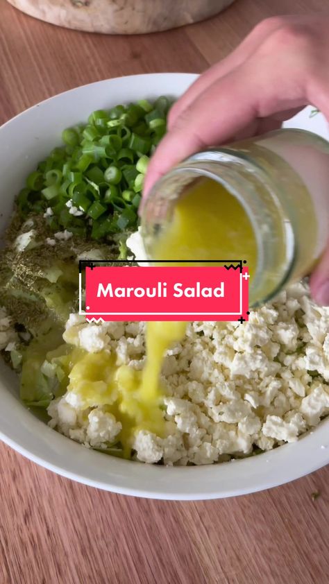 Marouli Salad Recipes, Marouli Salad, Greek Lettuce Salad, Salad Greek, Lettuce Salad, Lettuce, Salad Recipes, Soups, Gluten Free