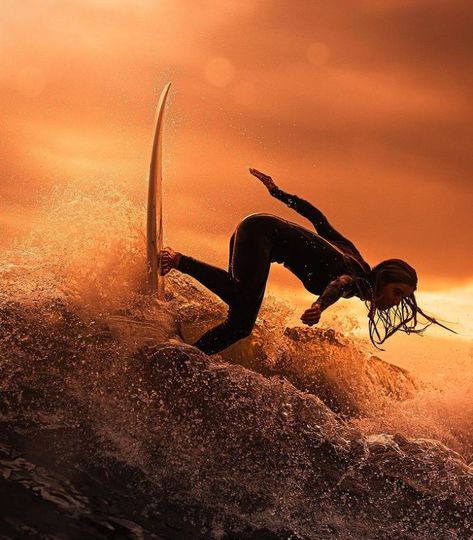 original at inst: @sonyphotorussia Beach Silhouette, Surfer Lifestyle, Summer Surfing, Surf Painting, Big Wave Surfing, Adventure Photos, Summer Surf, Coastal Life, Water Photography