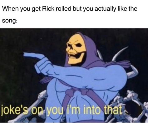 Rick roll haha funny Cross Country Memes, Skeletor Quotes, Cross Country Quotes, Running Memes, Meme Page, Running Humor, Running Quotes, History Humor, Top Memes