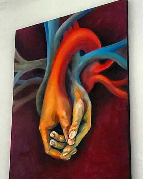 Painting art heart couple in love True Love Painting, Paintings Depicting Love, Deep Meaning Paintings Love, Paintings Representing Love, Abstract Painting Of Love, Love Inspired Paintings, Love Theme Painting, Painting Ideas About Love, Art Representing Love