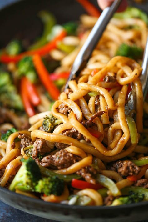 Beef Stir Fry Noodles, Hoisin Beef, Ground Beef Stir Fry, Beef Noodle Stir Fry, Fry Noodles, Noodle Stir Fry, Easy Stir Fry Recipes, Marion's Kitchen, Ground Beef Stroganoff