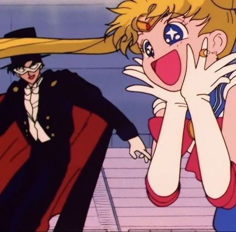 Characters: Sailor Moon & Tuxedo Mask Sailor Moon Tuxedo Mask, Tuxedo Mask, Me And Bae, Sailor Moon Art, Sailor Moon Crystal, Sailor Moon, Soldier, Halloween Costumes, Mask