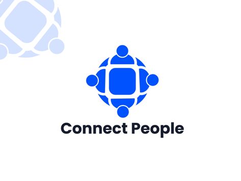 Connect People by Anamul Hossen | Logo & Branding Designer on Dribbble People Logo Design Creative, Global Logo Design Ideas, Cooperation Logo, People Logo Design, App Development Design, Maple Leaf Logo, Global Logo, Cycle Logo, Connect Logo