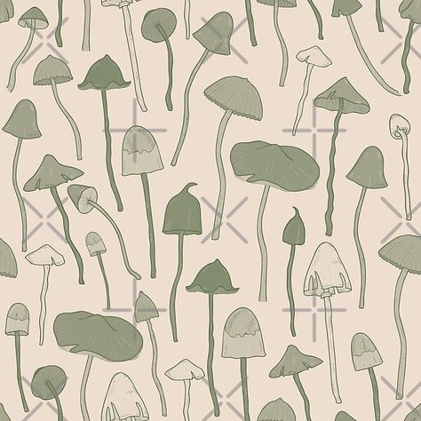 Sage Green Mushroom Aesthetic, Beige And Green Background, Green Mushroom Aesthetic, Pastel Green Room Aesthetic, Sage Green Aesthetic Vintage, Beige And Green Aesthetic, Green Beige Aesthetic, Sage Prints, Notion Green