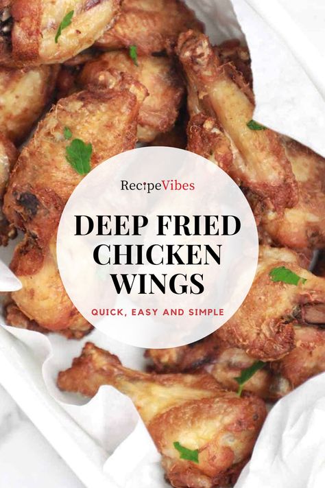 Crispy Hot Wings Deep Fryer, Double Fry Chicken Wings, Frying Chicken Wings On Stove, Deep Fried Hot Wings, Chicken Wing Deep Fried Recipes, Chicken Wings In Oil On Stove, How To Fry Wings, Fried Chicken Wings In The Oven, Homemade Chicken Wings Fried